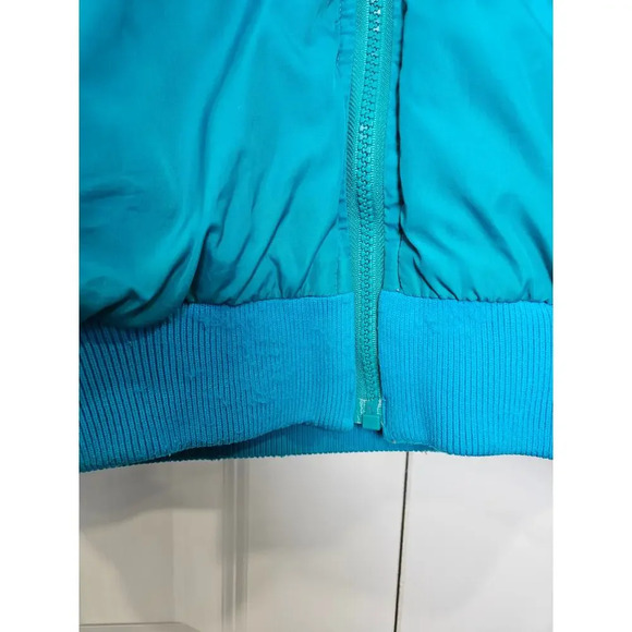 Vintage 90s Columbia Down Puffer Jacket Reversible Mens Adult Small L Blue Teal - Picture 4 of 11